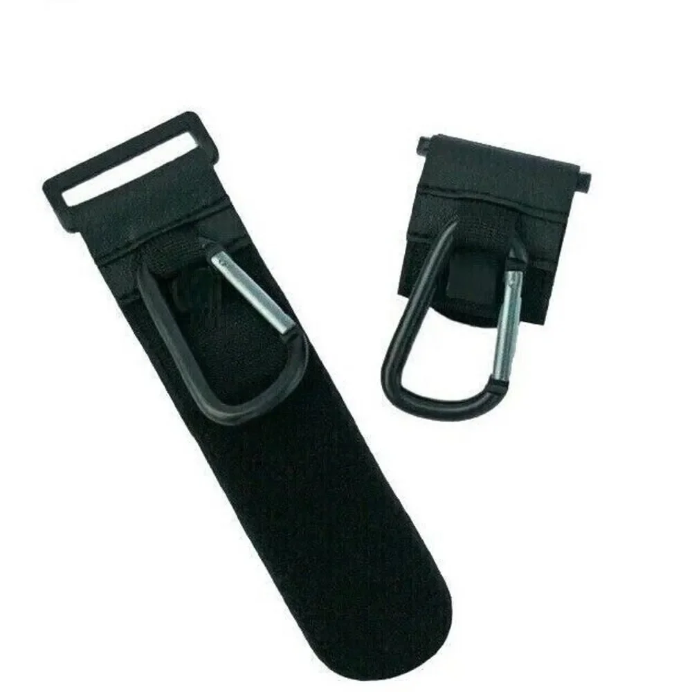 Universal Stroller NEW Carabiner Bag Hook Holder Adjustable Faux Leather Strap